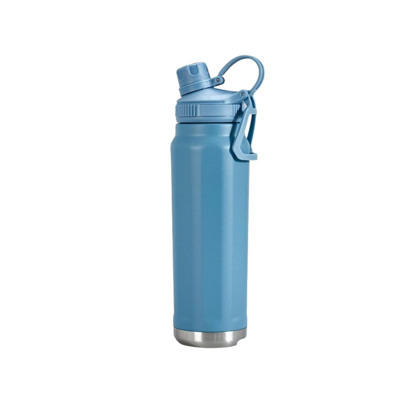 800ml-Double-Walled-Insulated-Stainless-Steel-Flask-Water-Bottle-Blue 800ml Double Walled Insulated Stainless Steel Flask Water Bottle (Blue) - Image 1