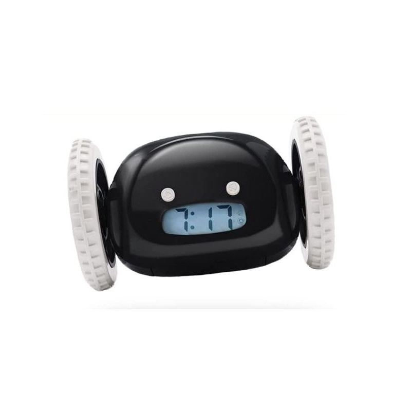 Battery-Powered-LED-Clock-on-Wheels Battery Powered LED Clock on Wheels - Image 1
