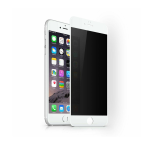 CellTime Full Tempered Glass Screen Guard for Apple Iphone 8 Plus (White)