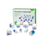 EDX Education Geometric Volume Set 5cm - Blue - 17pc
