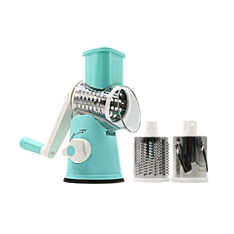Multifunctional-Shredder-Tabletop-Drum-Grater-with-3-Interchangeable-Drums Multifunctional Shredder Tabletop Drum Grater with 3 Interchangeable Drums - Image 1