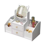 Pink Tabletop Makeup Organizer