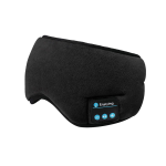 Soft Adjustable Cotton Sleep Music Eyemask with Bluetooth Headphone (Black)