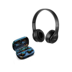 Wireless Headphones Earbuds combo