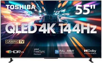 Toshiba 55" Z670MN 144Hz 4K QLED Gaming Smart TV