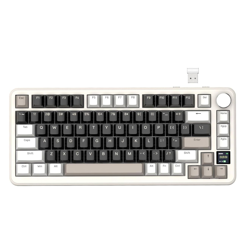 ATTACK-SHARK-X85PRO-Wireless-Mechanical-Gaming-Keyboard-TFT-Smart-Display ATTACK SHARK X85PRO Wireless Mechanical Gaming Keyboard TFT Smart Display - Image 1