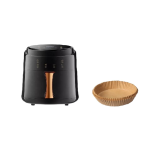 HOME IMPEX 8L Digital Roaster Air Fryer with Paper Liners (Black)