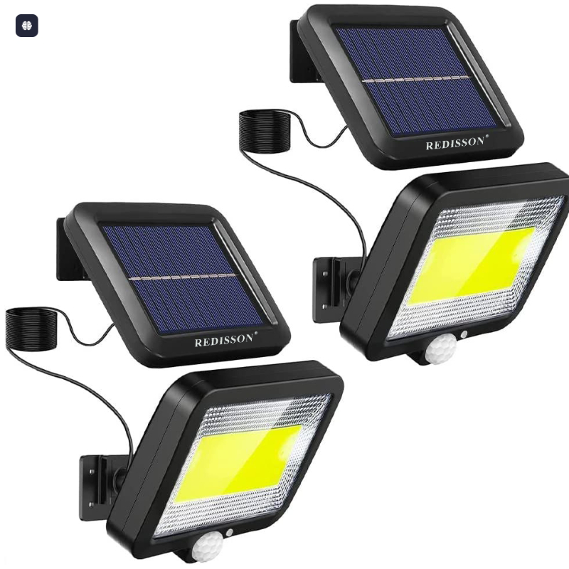 Radisson-2Pack-Outdoor-LED-Solar-Light-with-Motion-Sensor Radisson 2Pack Outdoor LED Solar Light with Motion Sensor - Image 1