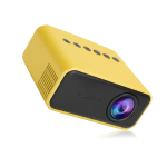 YT500 Mini 3D 1080P 4K LED Video Projector - Yellow/Black